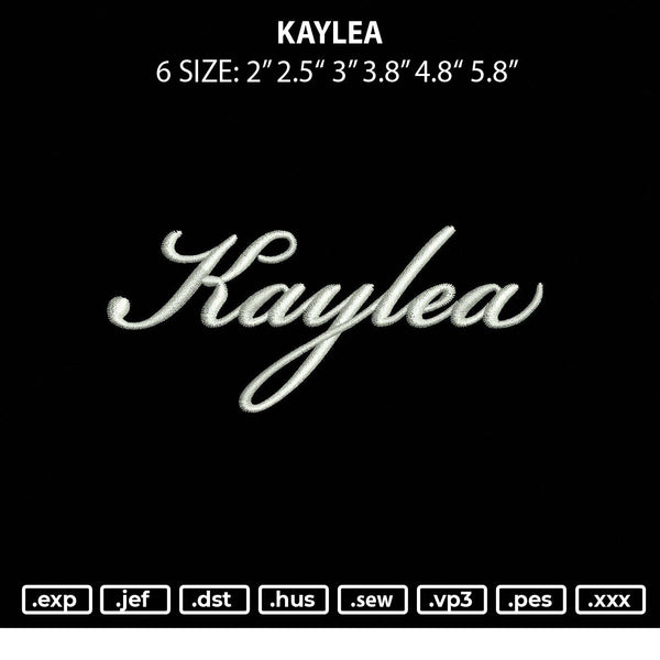 Kaylea Embroidery File 6 sizes