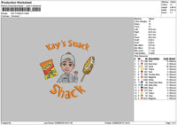Kaystext Embroidery File 6 sizes
