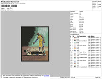 Kobe Square Embroidery File 4 size