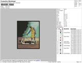 Kobe Square Embroidery File 4 size