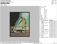 Kobe Square Embroidery File 4 size
