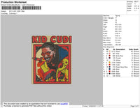 Kid Cudi Embroidery File 4 size