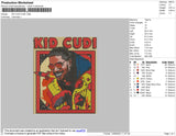 Kid Cudi Embroidery File 4 size
