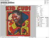 Kid Cudi Embroidery File 4 size