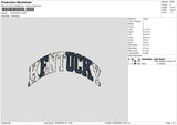 Kentuckytext Embroidery File 6 sizes