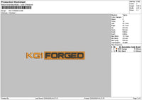 Kg1text Embroidery File 6 sizes