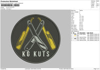 Kuts Circle Embroidery File 6 sizes