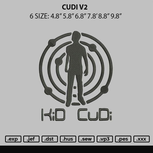 Cudi V2 Embroidery File 6 sizes