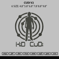 Cudi V2 Embroidery File 6 sizes