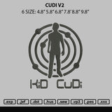 Cudi V2 Embroidery File 6 sizes