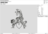 Kids Embroidery File 6 sizes