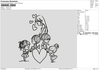 Kids Embroidery File 6 sizes