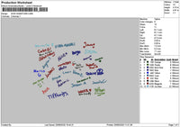 Kids Signature Embroidery File 6 sizes