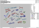 Kids Signature Embroidery File 6 sizes