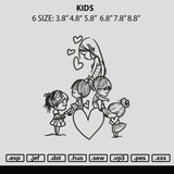 Kids Embroidery File 6 sizes