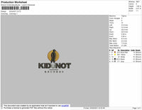 Kidunot Embroidery File 4 size