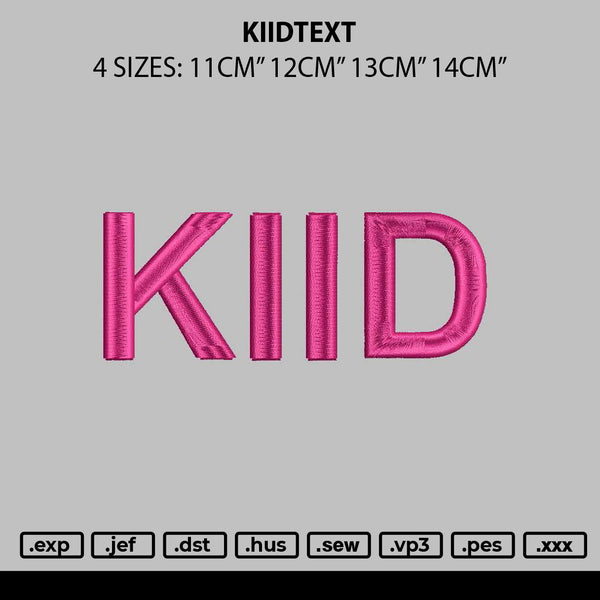 Kiidtext Embroidery 4 Files