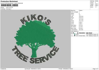 Kiko s Embroidery File 6 sizes