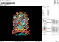 Killer Klowns Embroidery File 5 sizes