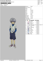 Killua Stand Embroidery File 4 size
