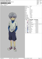 Killua Stand Embroidery File 4 size