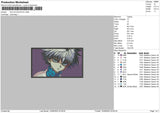 Killua Zoldyck Embroidery File 4 size