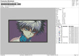 Killua Zoldyck Embroidery File 4 size