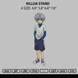 Killua Stand Embroidery File 4 size