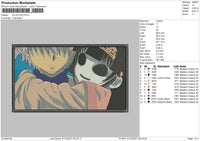 Killua HXH Embroidery File 4 size