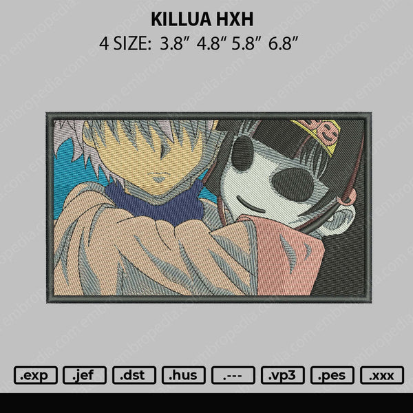 Killua HXH Embroidery File 4 size
