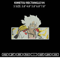 Kimetsu Rectangle V4 Embroidery File 5 sizes