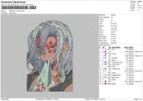 Kimetsu Yaiba Embroidery File 4 size