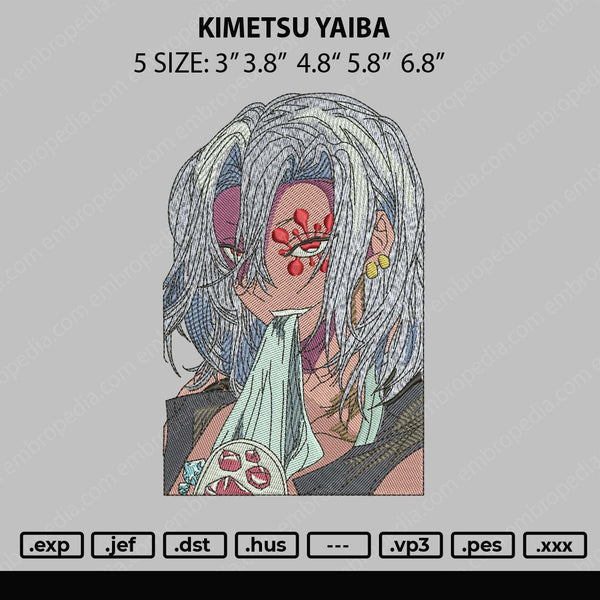 Kimetsu Yaiba Embroidery File 4 size