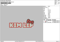 Kimtext Embroidery File 6 sizes