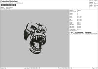 King Kong Embroidery File 5 size