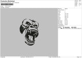 King Kong Embroidery File 5 size