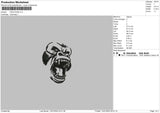 King Kong Embroidery File 5 size