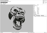King Kong Embroidery File 5 size