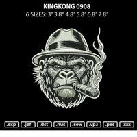 Kingkong 0908 Embroidery File 6 sizes