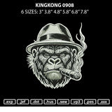 Kingkong 0908 Embroidery File 6 sizes