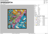 Kira Yoshikage Embroidery File 4 size