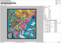 Kira Yoshikage Embroidery File 4 size