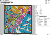 Kira Yoshikage Embroidery File 4 size