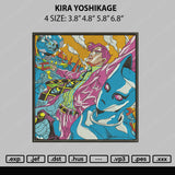 Kira Yoshikage Embroidery File 4 size