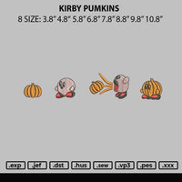 Kirby Pumpkins Embroidery File 6 sizes