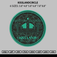 KisslandCirlce Embroidery File 6 sizes