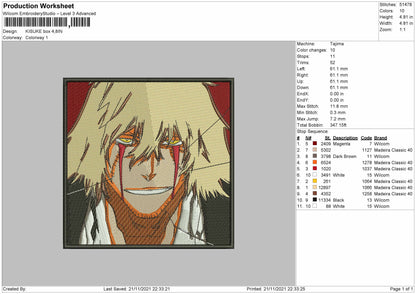 Kisuke Box Embroidery File 4 size