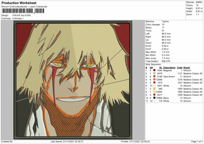 Kisuke Box Embroidery File 4 size