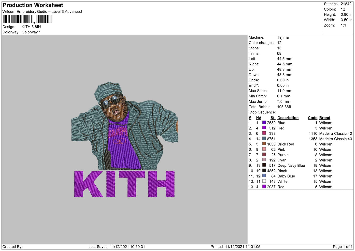 Kith EmbroideryFile 4 size