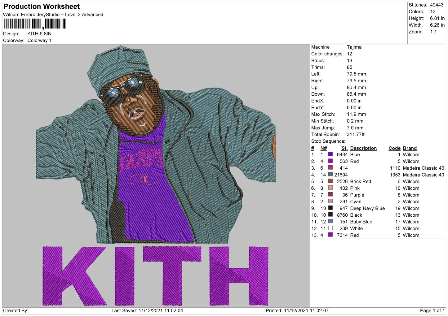 Kith EmbroideryFile 4 size